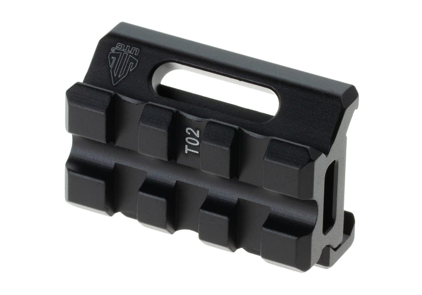 Leapers Universal Super Slim Riser Mount 3 Slot 0.50' Black