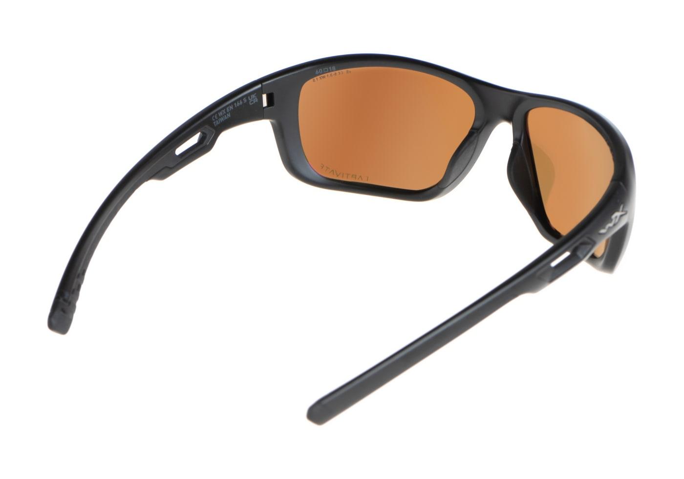 Wiley X WX Aspect Captivate Polarized Bronze Mirror Black