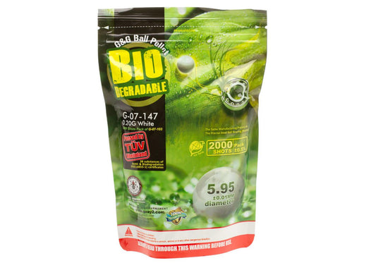 G&G 0.20g Bio Precision BBs 2000rds White
