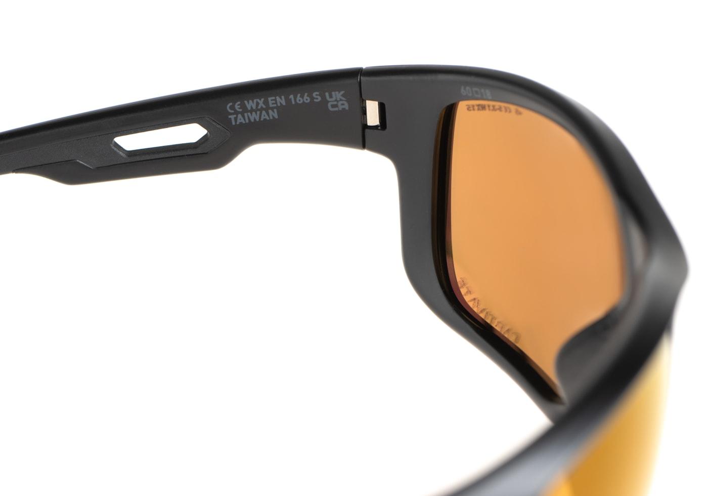 Wiley X WX Aspect Captivate Polarized Bronze Mirror Black