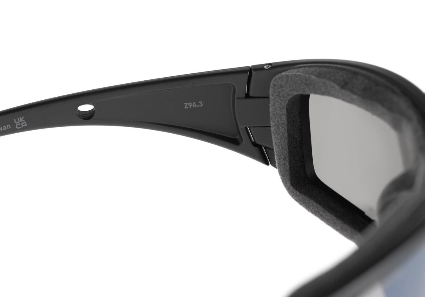 Wiley X WX Boss Silver Flash Grey Black