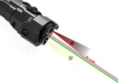 WADSN MAWL-C1 Metal Version LED + Red + IR Laser Black