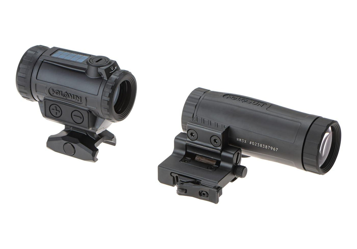 Holosun ARO EVO Solar Red BDC Reticle Sight Combo with HM3X Magnifier