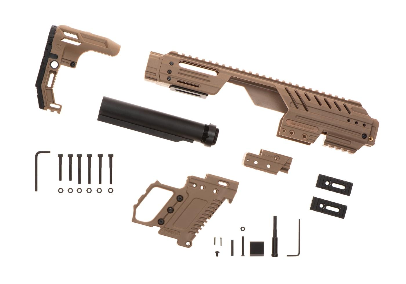 SLONG MPG Carbine Full Kit for Glock GBB Tan