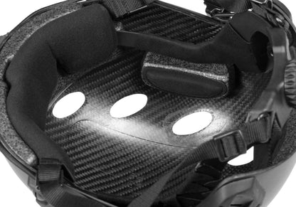 FMA FAST PJ Helmet Replica Carbon Fiber Version Black