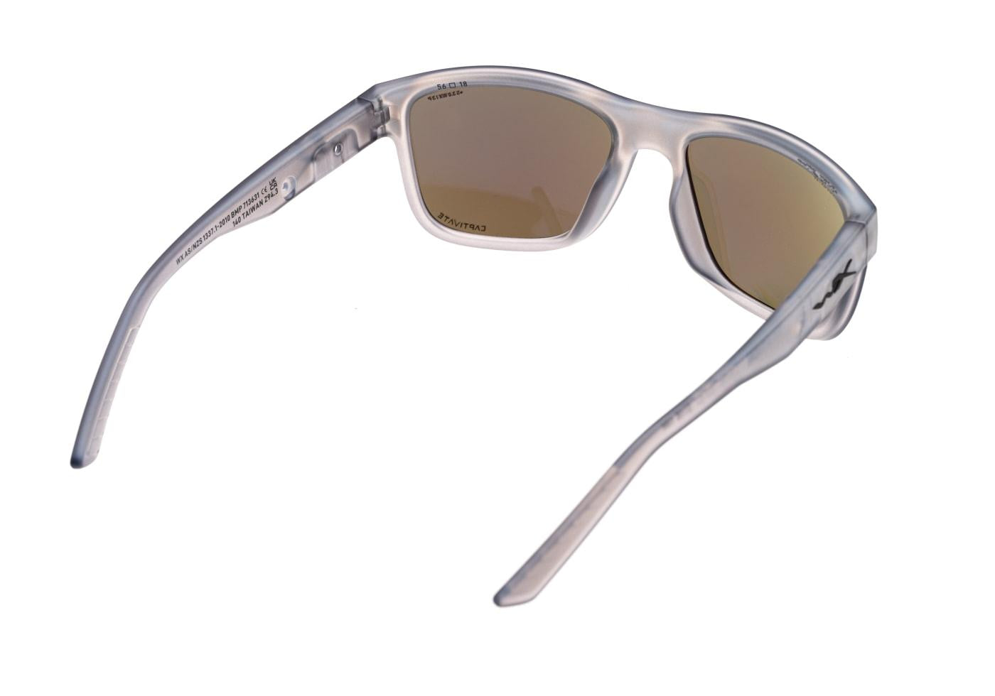 Wiley X WX Ovation Captivate Polarized Blue Mirror Transparent