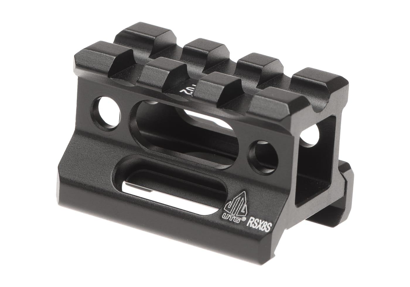 Leapers Universal Super Slim Riser Scope Mount 3 Slot 0.83' Black