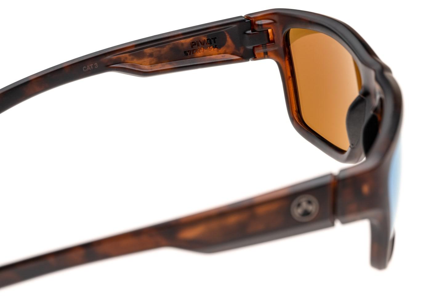 Magpul Pivot - Polarized - Tortoise Frame / Bronze Lens / Blue Mirror Black