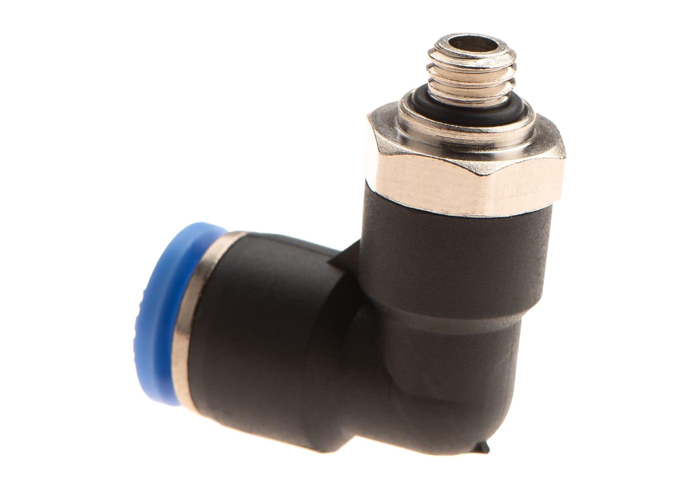 EpeS HPA 6mm Hose Coupling 90 Degree - Outer M6 Thread