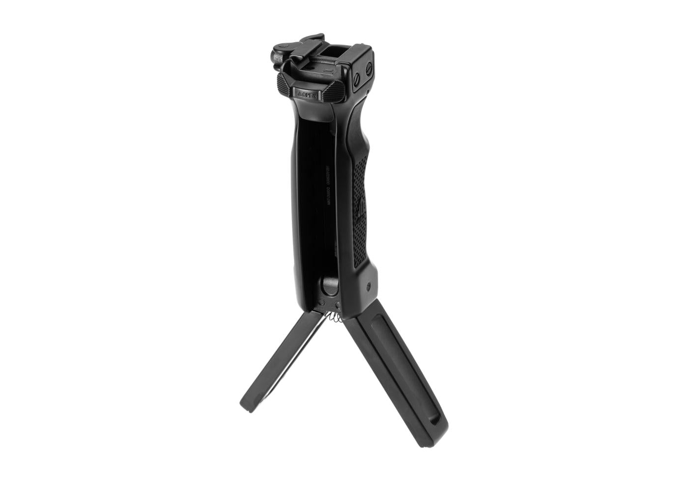 Leapers D Grip with Ambi Quick Release Deployable Bipod Black