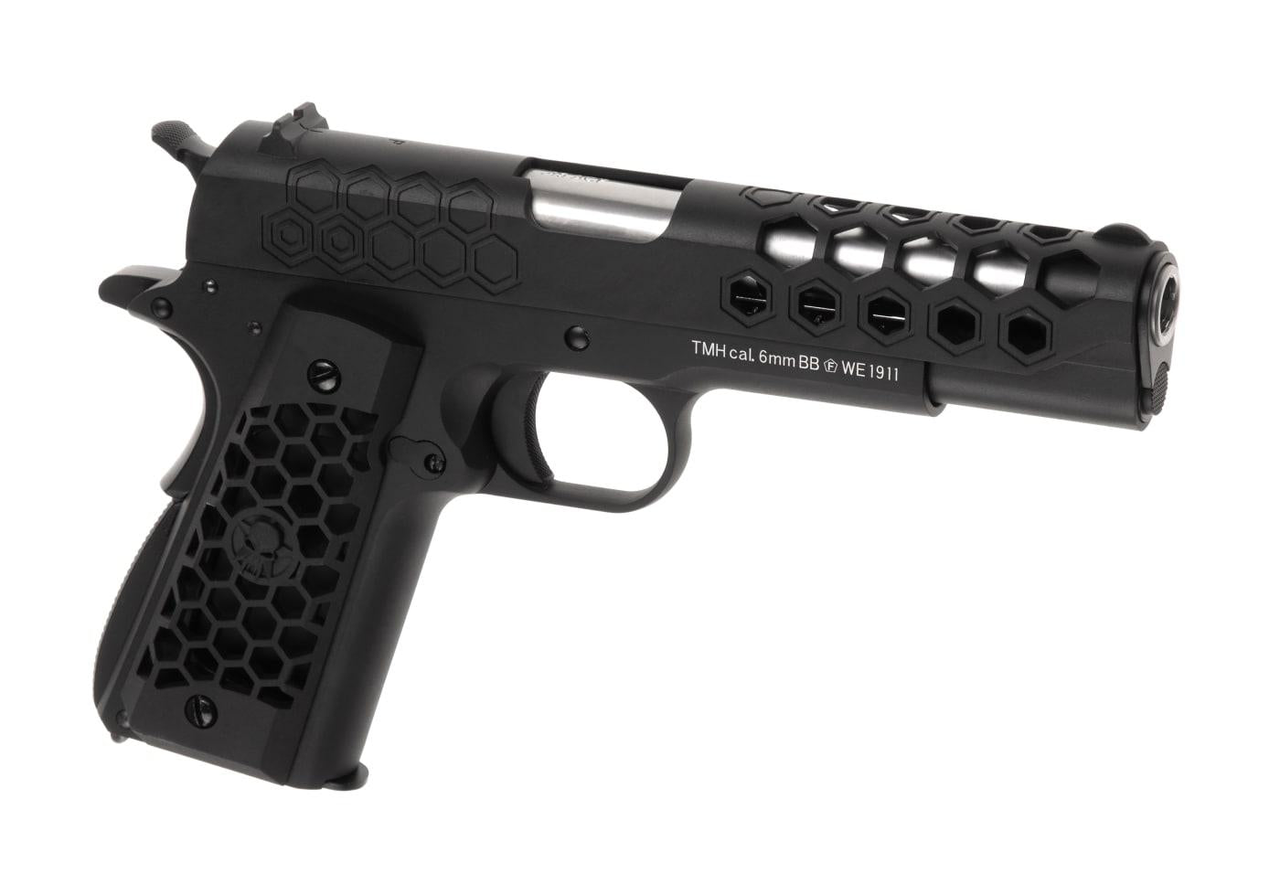 WE M1911 Hex Cut Full Metal GBB Black