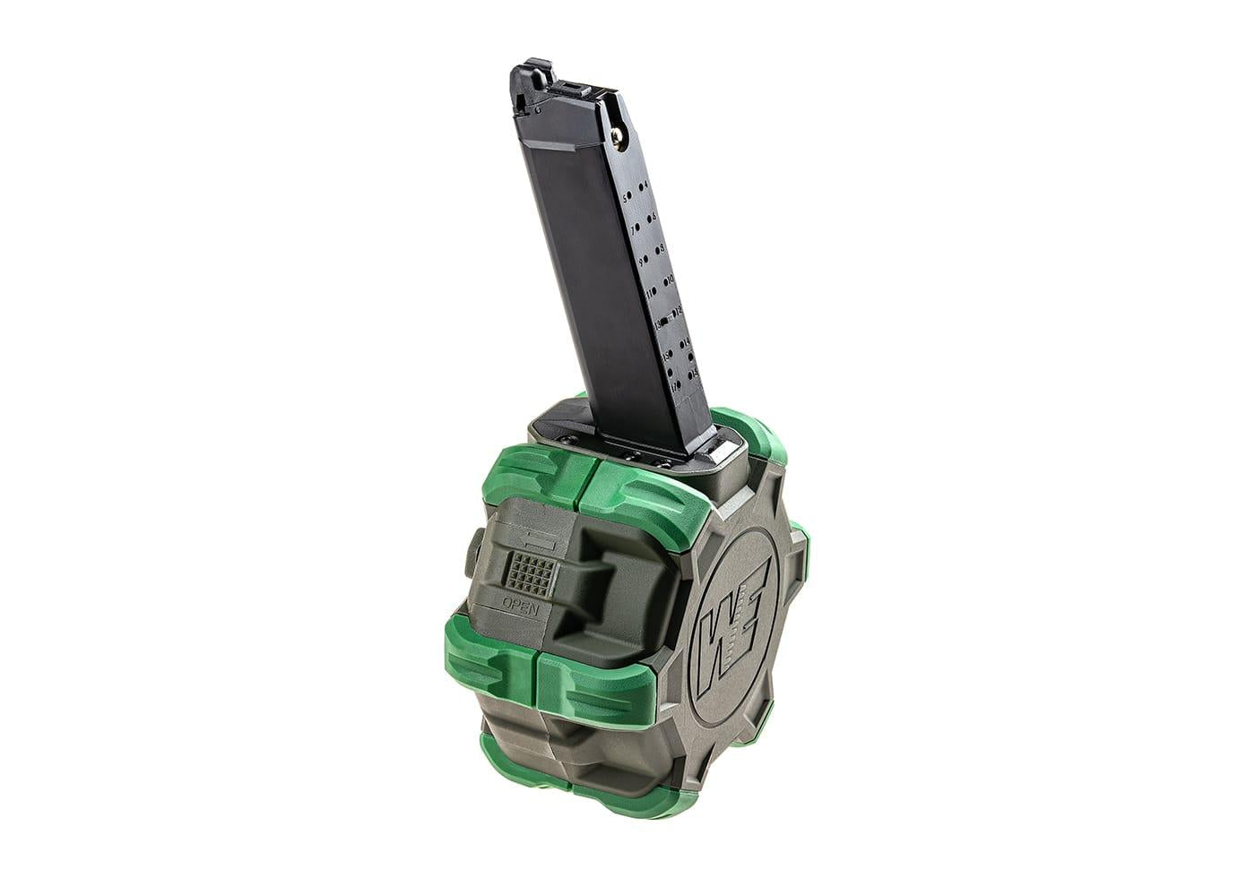 WE Drum Mag WE17 / G-Force 17 GBB 350rds Green