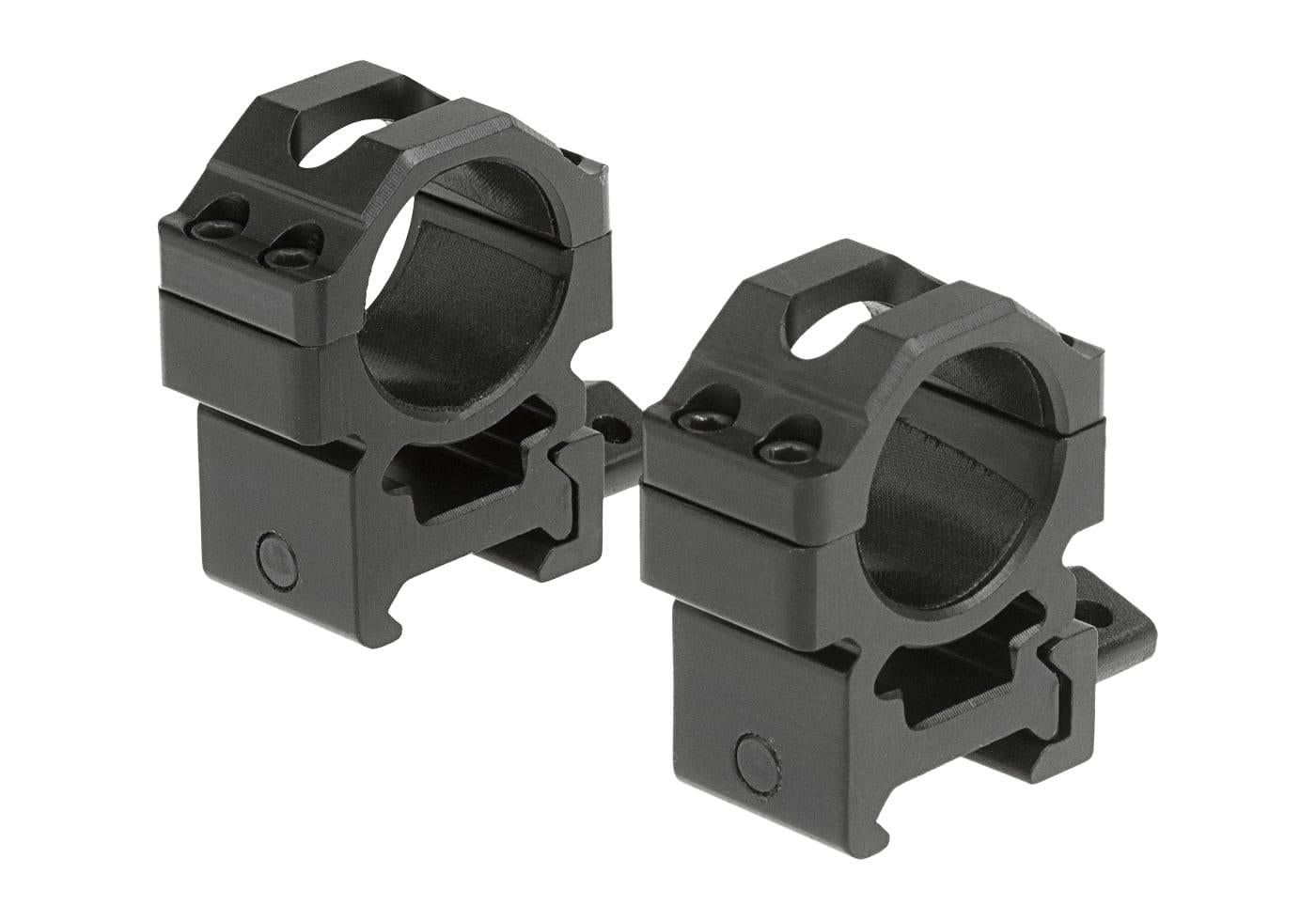 Leapers 25.4mm CNC Mount Rings Medium Black