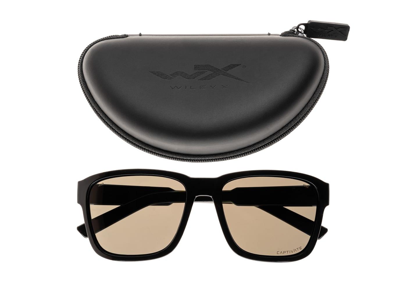 Wiley X WX Trek Captivate Polarized Grey Black