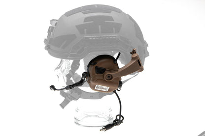Earmor M32X Plus Hearing Protection Set for ARC Helmet Rails Coyote