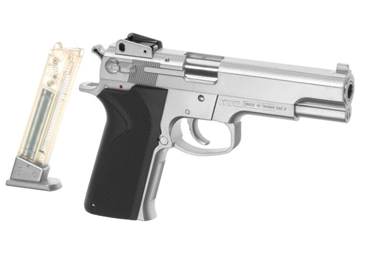 KWC M4505 Silver Springer Pistol Gun Silver 6mm Airsoft