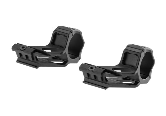Leapers ACCU-SYNC 34mm High Profile 37mm Offset Picatinny Rings Black