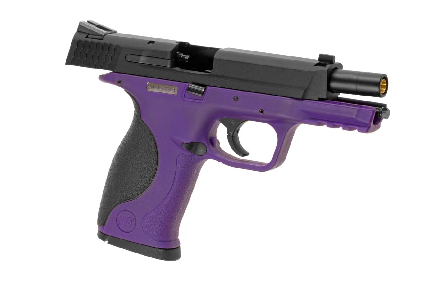 WE Big Bird Purple Frame Black Slide GBB