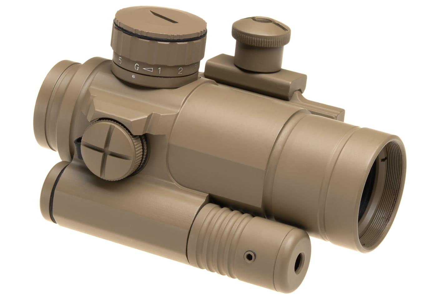 Aim-O M4 Red Dot with Laser Desert