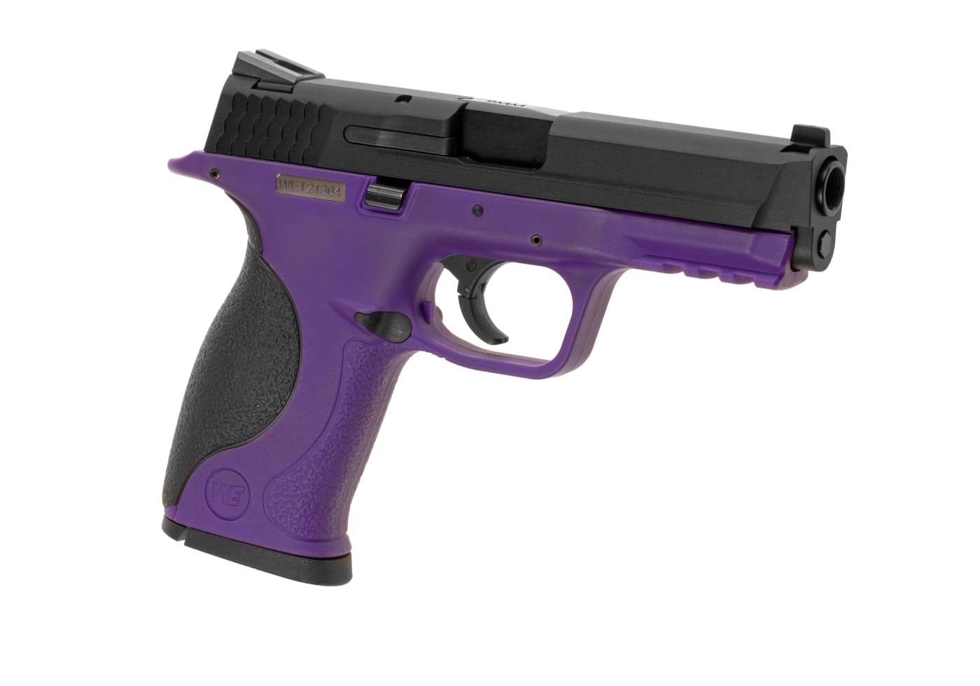 WE Big Bird Purple Frame Black Slide GBB