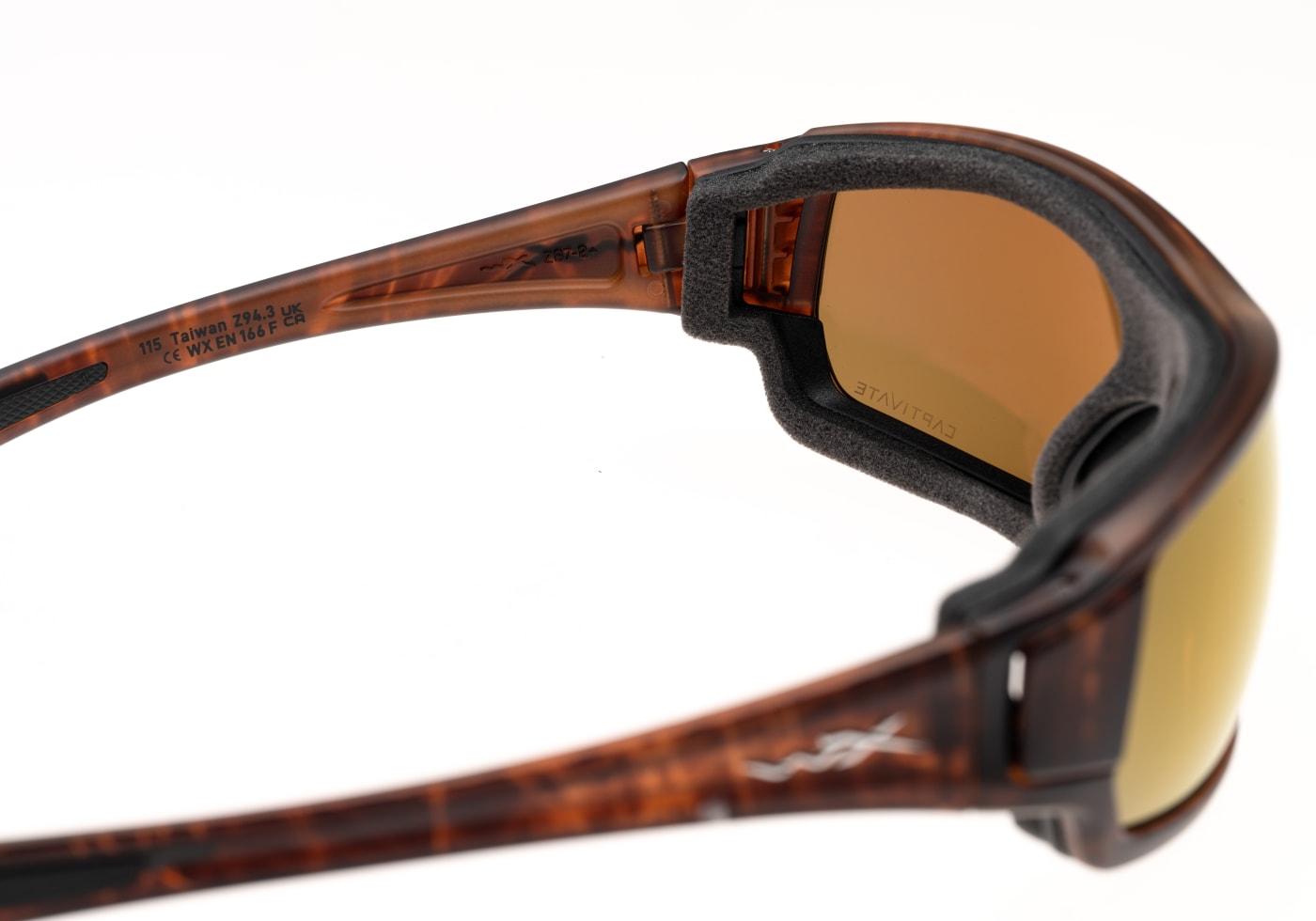 Wiley X WX Breach Captivate Polarized Bronze Mirror Brown