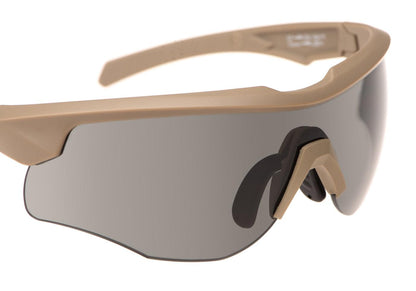 Wiley X WX Rogue Comm Smoke / Clear / Rust Tan