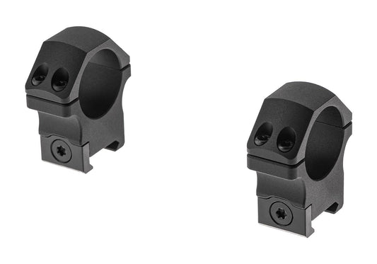 Leapers PRO 30mm Medium Profile P.O.I. Picatinny Scope Mount Rings Black