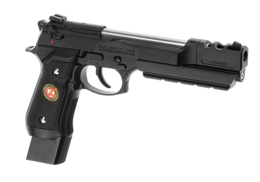 WE M92 Biohazard Extended Full Metal GBB Black