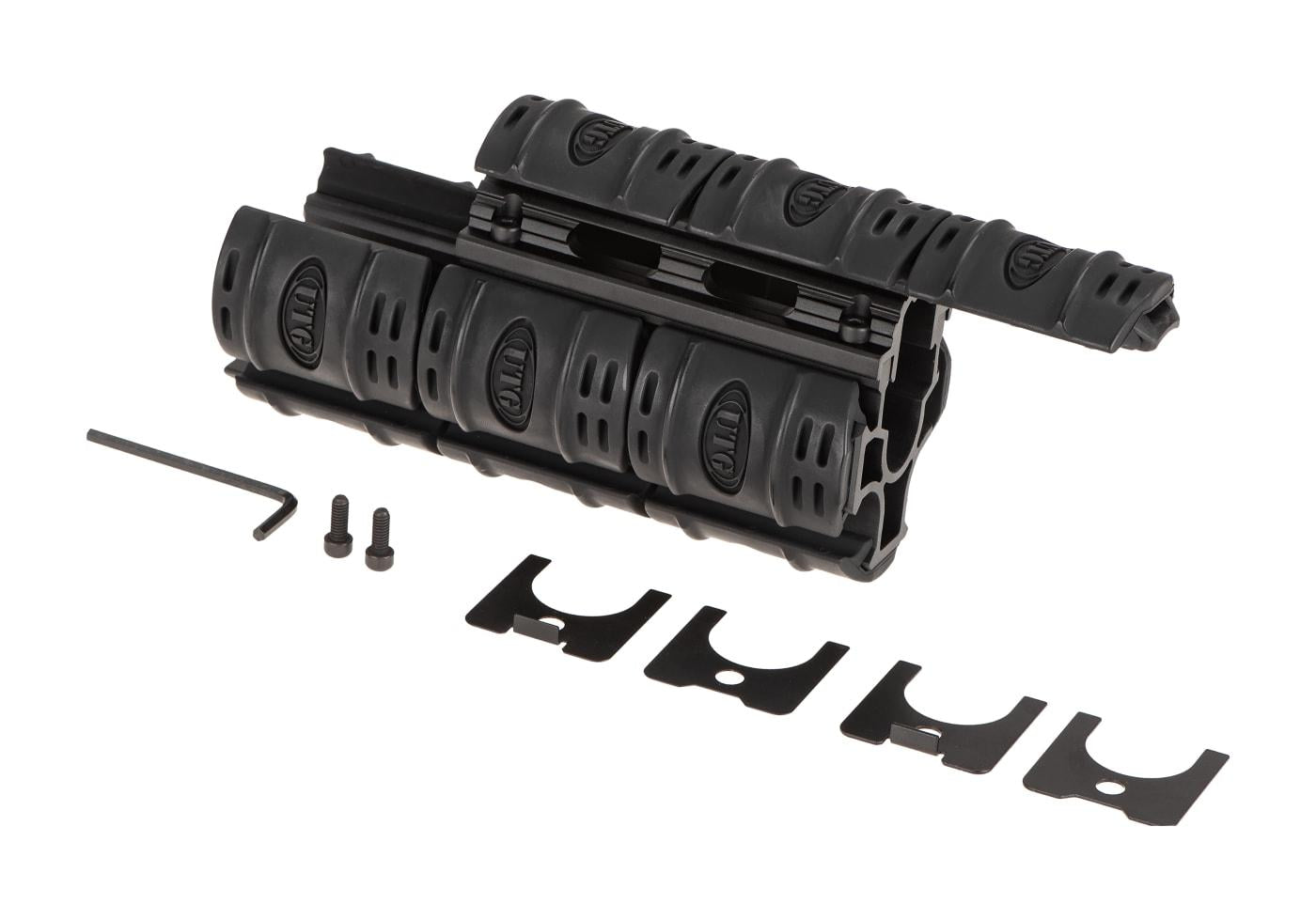 Leapers AK47 Quad Rail Handguard Black