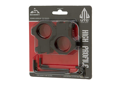 Leapers 30mm Airgun Mount Ring High Black