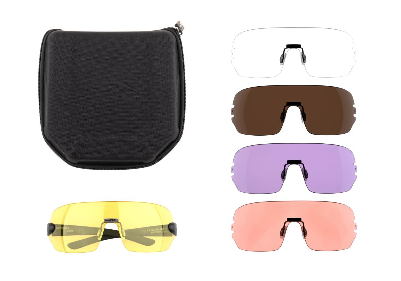 Wiley X WX Detection Clear / Yellow / Orange / Purple / Copper Black