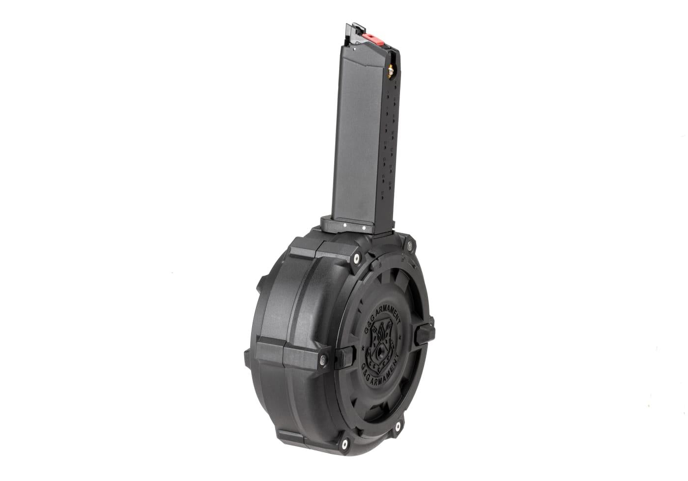 G&G Drum Mag SMC-9 GBB 300rds Black