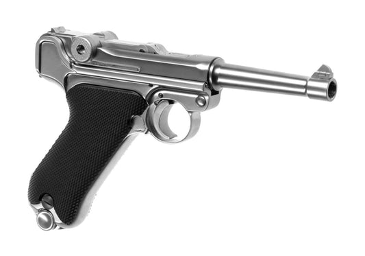 WE P08 Full Metal GBB Silver