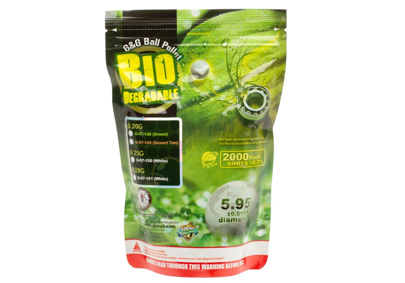 G&G 0.28g Bio Precision BBs 2000rds White