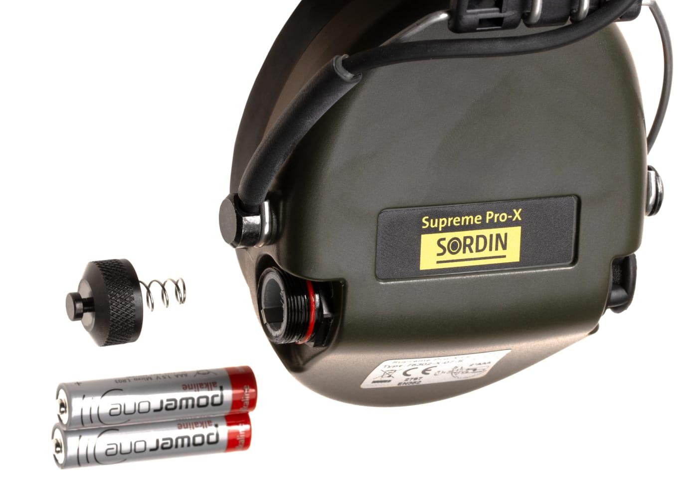 Sordin Supreme Pro-X Gel LED OD Green