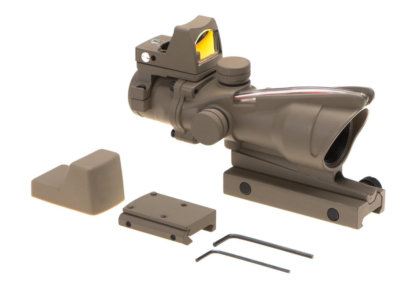 Aim-O 4x32C Combo Combat Scope Fiber Desert