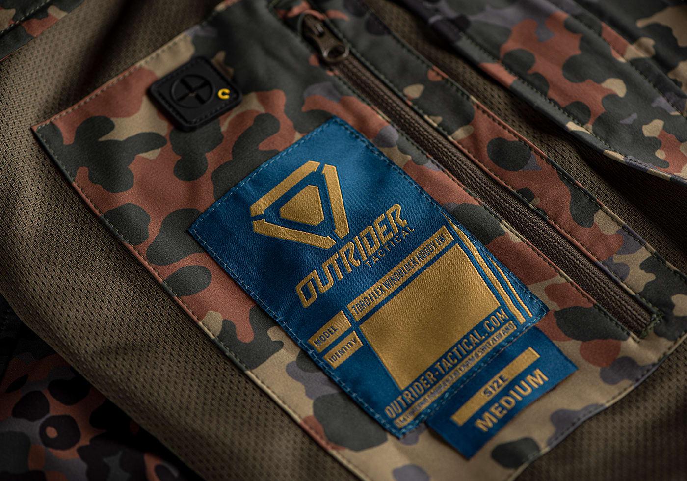 Outrider T.O.R.D. Flex Windblock Hoody LW Flecktarn