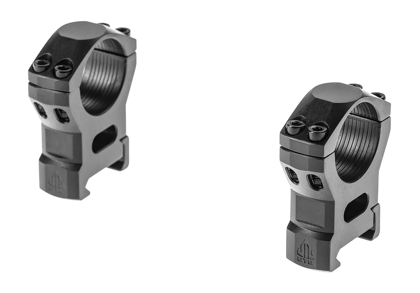 Leapers 25.4mm High Profile Steel Picatinny Rings Scope Mounts Black