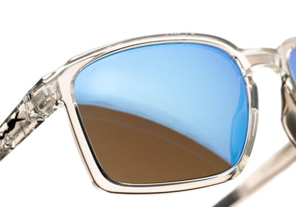 Wiley X WX Alfa Captivate Polarized Blue Mirror Transparent