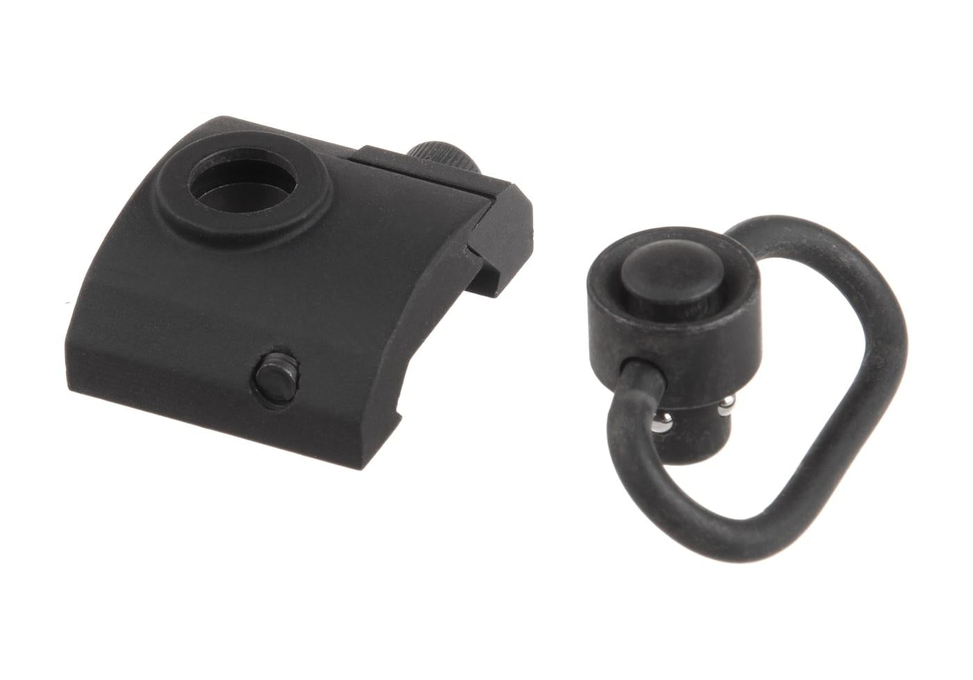 Metal GS Type QD Sling Swivel Rail Mount Black