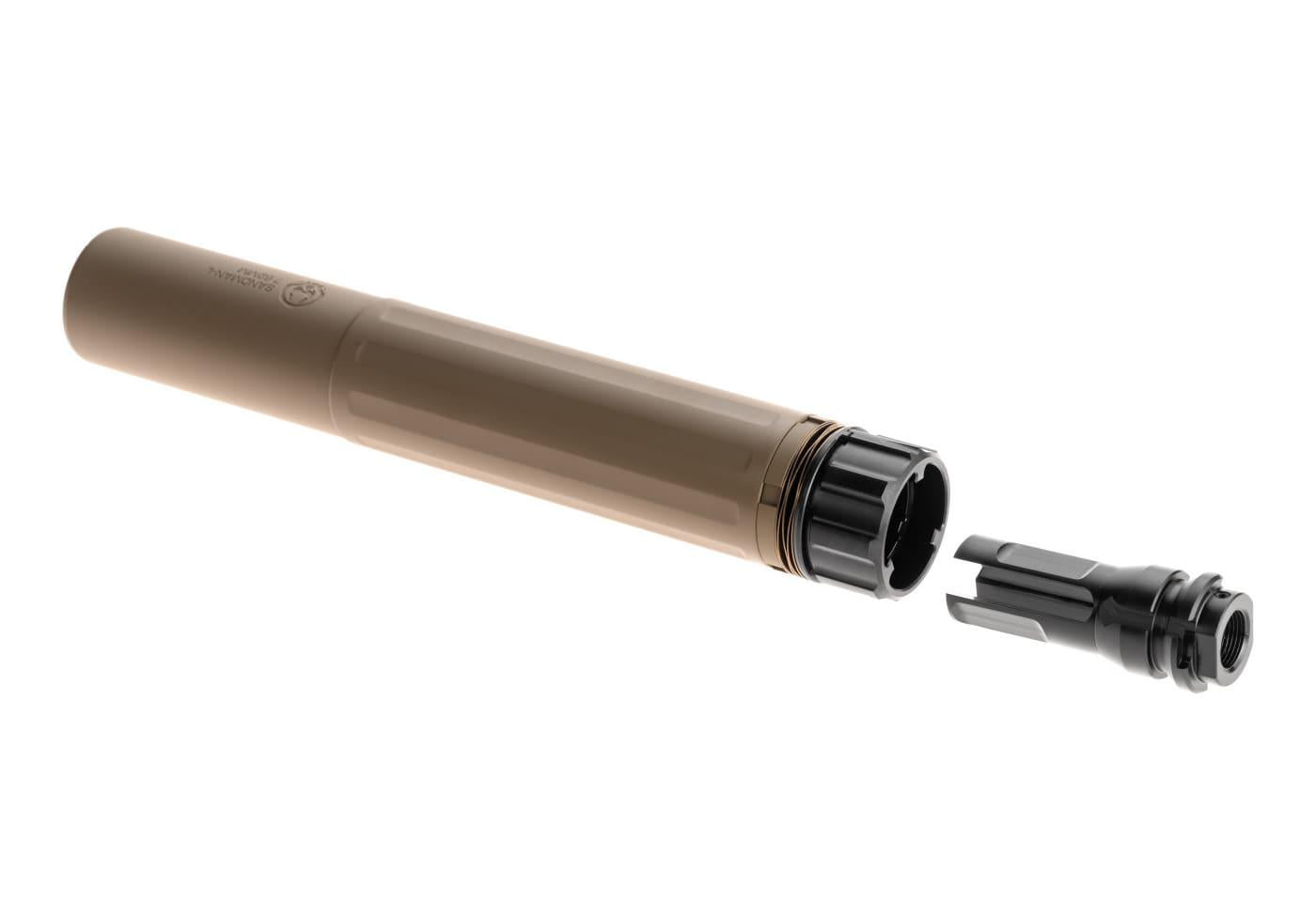 PTS Syndicate Dead Air Sandman-L Mock Suppressor with Tracer Dark Earth