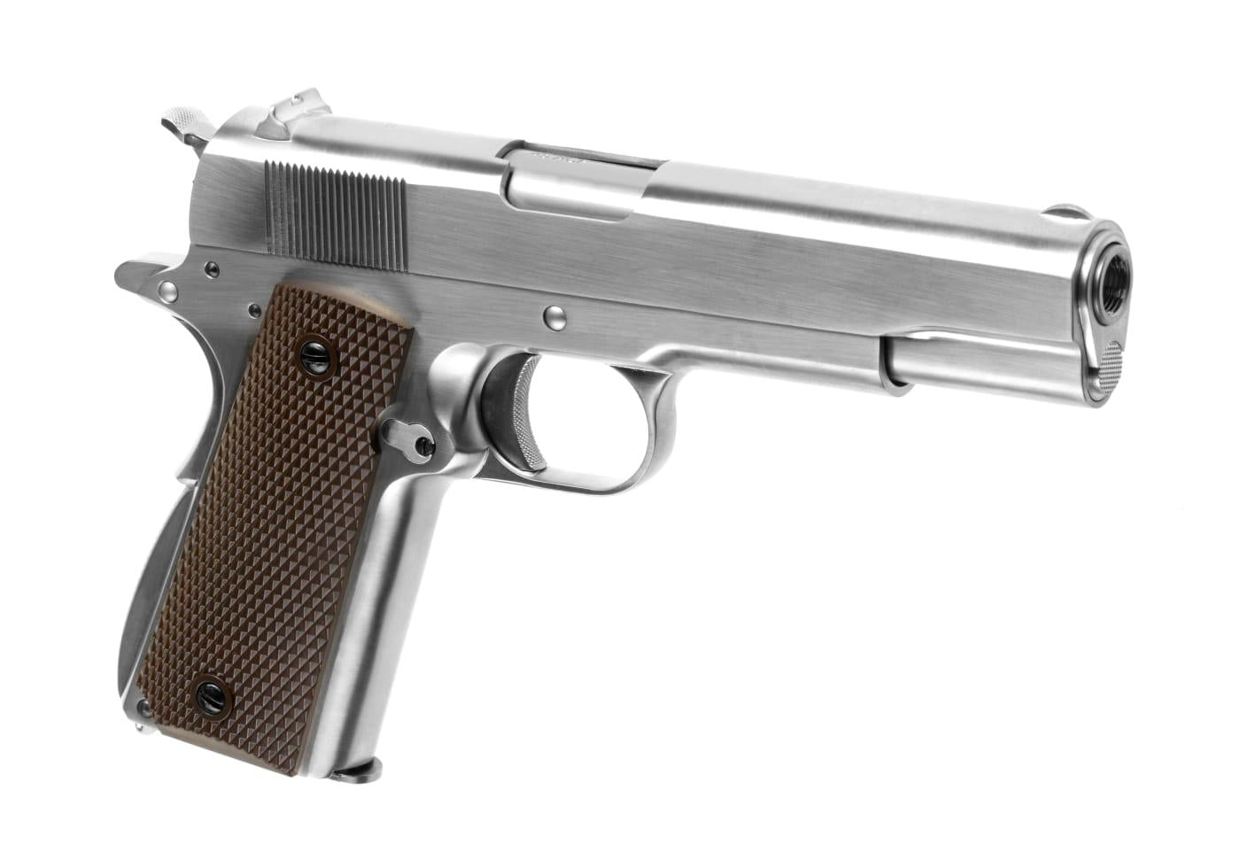 WE M1911 Full Metal V3 GBB Silver