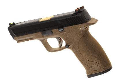 WE WET-05 BK Gold Barrel Metal Version GBB FDE