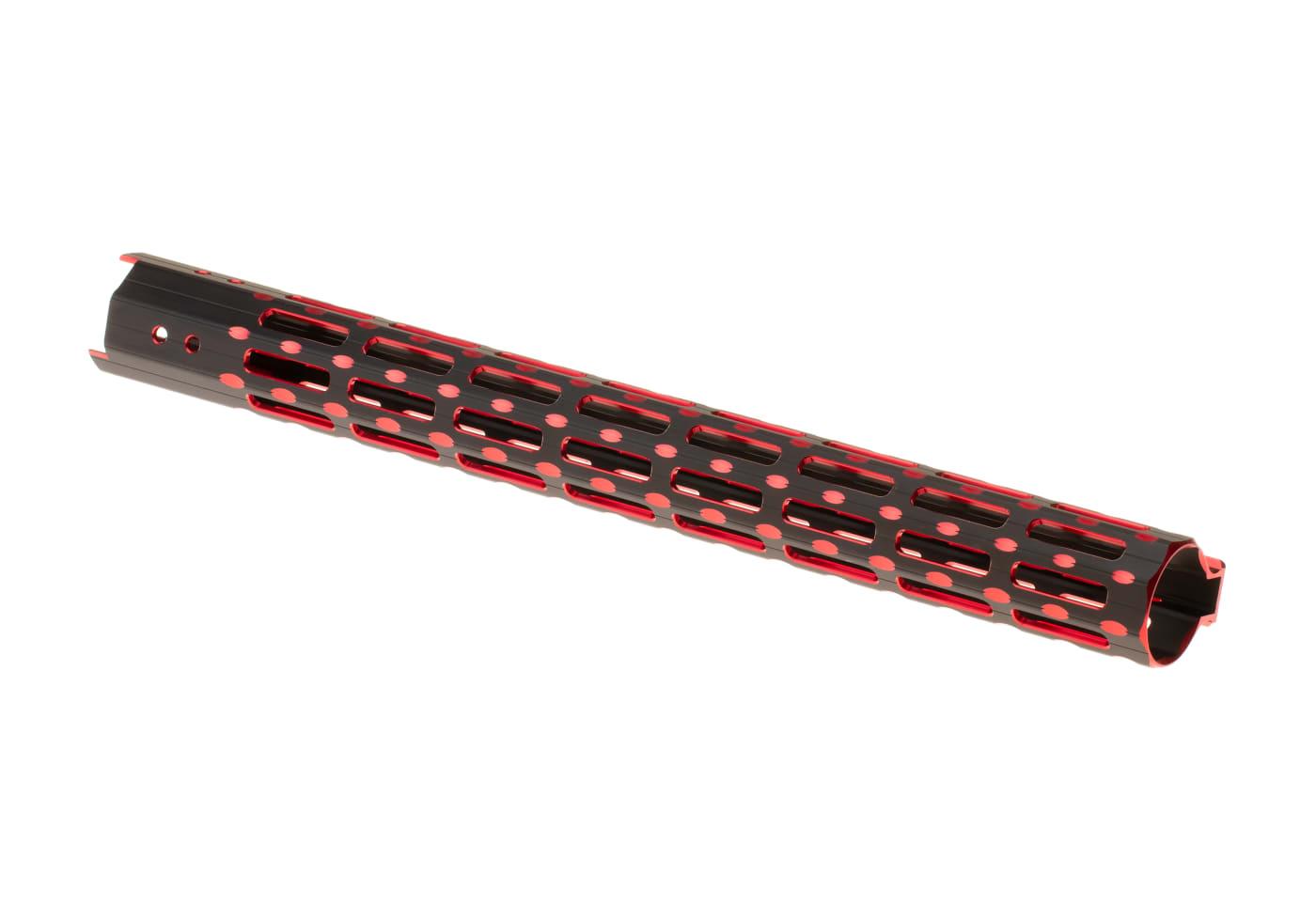 Leapers AR-15 15.3 Inch Super Slim Free Float Handguard M-LOK Black/Red