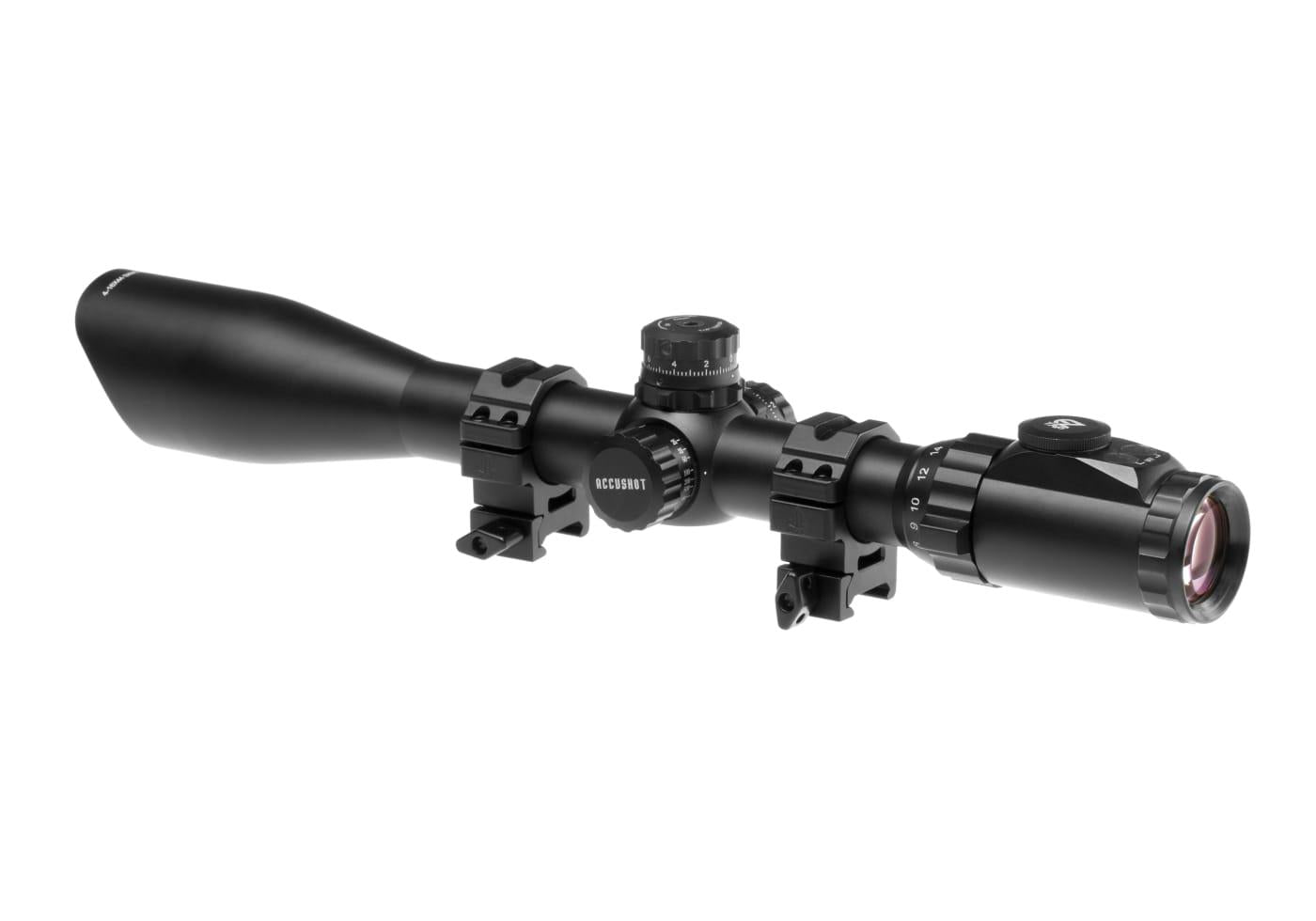 Leapers 4-16x44 30mm AOIEW Accushot Premium TS Rifle Scope Black