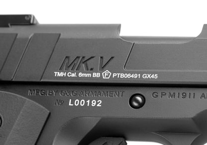 G&G GX45 Mk.V Metal Version GBB Black