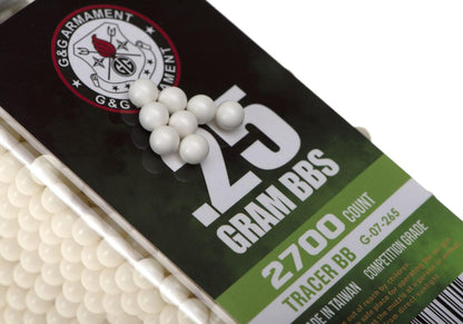 G&G 0.25g Tracer BBs 2700rds Green