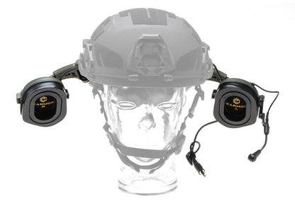 Earmor M32X Plus Hearing Protection Set for ARC Helmet Rails Foliage Green