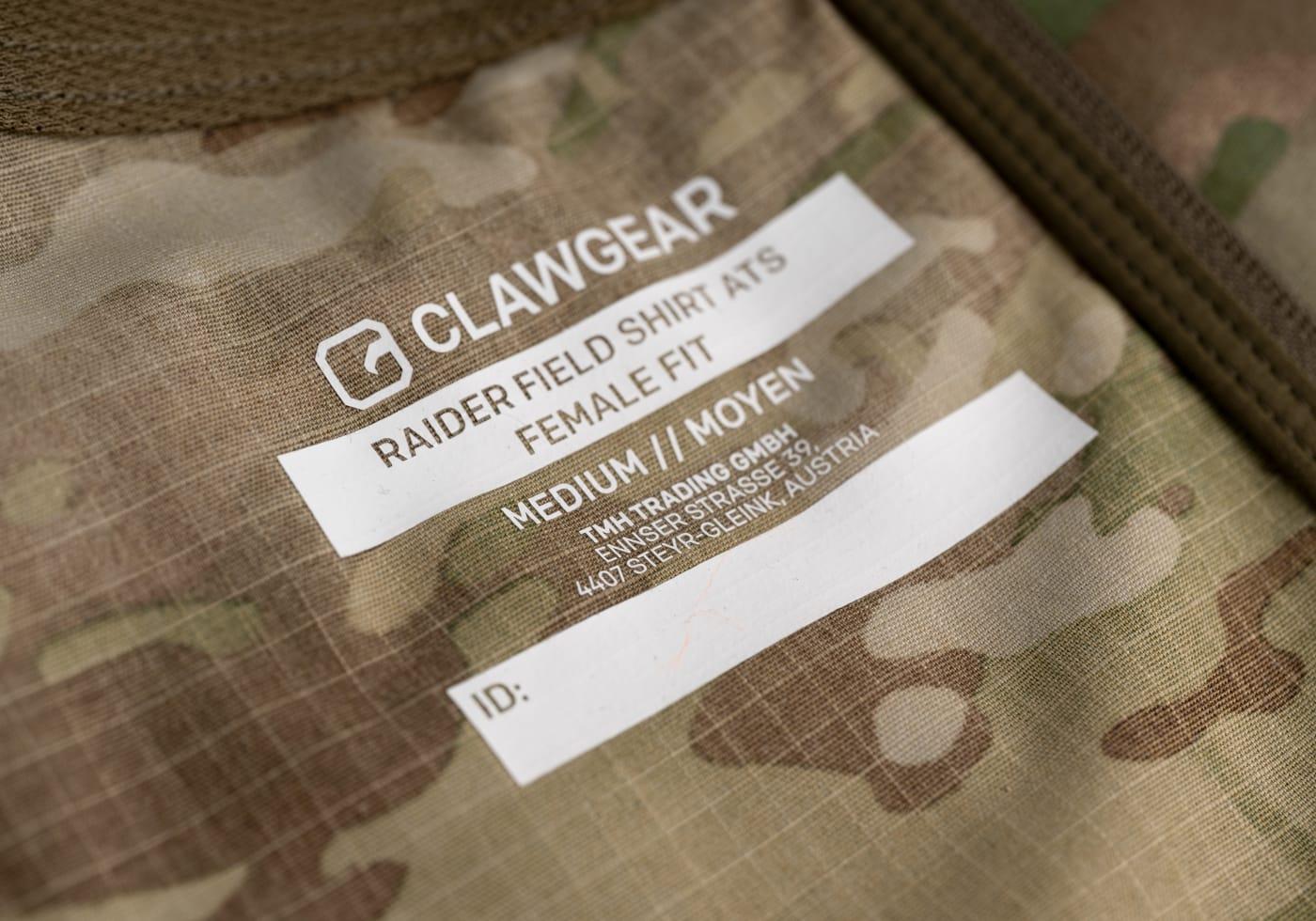 Clawgear Raider Field Shirt ATS Female Fit Multicam