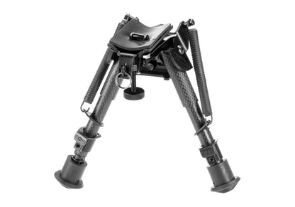RokStad Carbon Fiber 6-9 Inch Swivel Spring Retractable Bipod